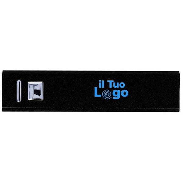 Power bank in alluminio - personalizzabile con logo