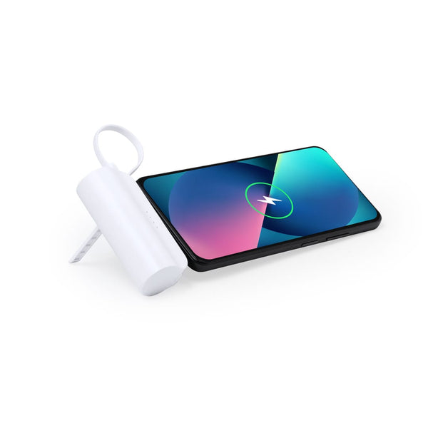 Power Bank Laford bianco - personalizzabile con logo