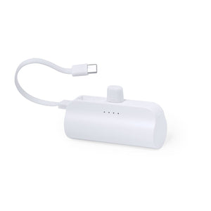 Power Bank Laford bianco - personalizzabile con logo