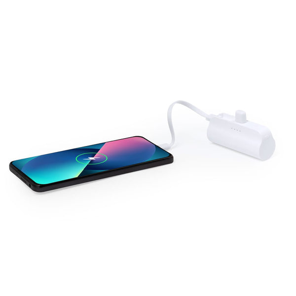 Power Bank Laford bianco - personalizzabile con logo