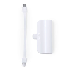 Power Bank Laford bianco - personalizzabile con logo