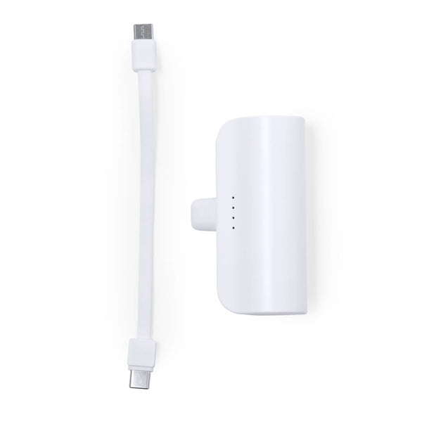 Power Bank Laford bianco - personalizzabile con logo
