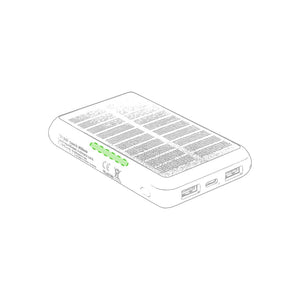 Power Bank Maddy bianco - personalizzabile con logo