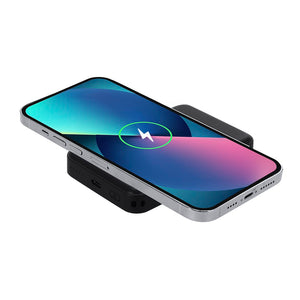 Power Bank Multifunzione Elion nero - personalizzabile con logo
