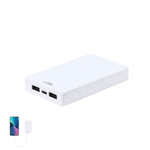 Power Bank Noiman bianco - personalizzabile con logo