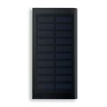 Power bank solare da 8000 mAh Nero - personalizzabile con logo