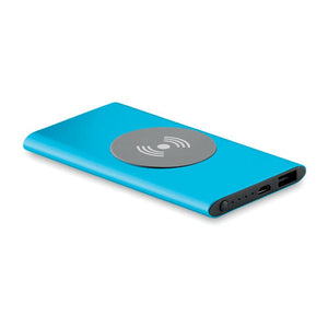 Power Bank wireless 4000mAh blu - personalizzabile con logo