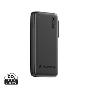 Powerbank 10.000mah 20W Urban Vitamin Emeryville nero - personalizzabile con logo