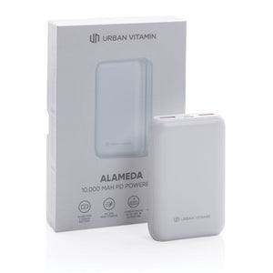 Powerbank 10.000mAh con PD Urban Vitamin Alameda - personalizzabile con logo