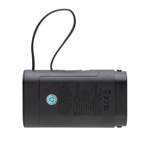 Powerbank 10000 mAH CycleCell con batteria rimovibile nero - personalizzabile con logo