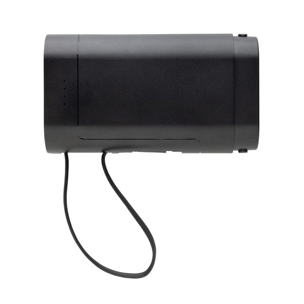 Powerbank 10000 mAH CycleCell con batteria rimovibile nero - personalizzabile con logo