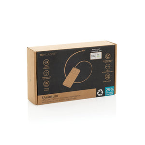 Powerbank 10000 mAh Quantum PD 45W RCS con schermo grigio - personalizzabile con logo