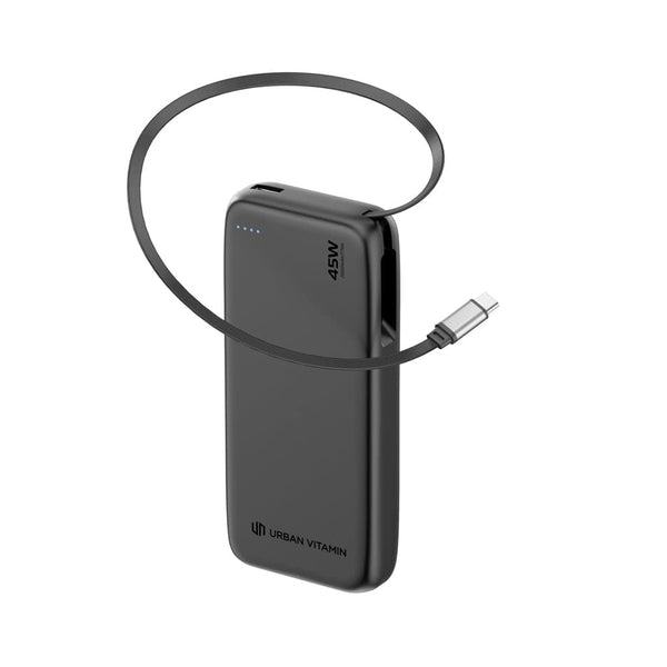 Powerbank 20.000mah 45W Urban Vitamin San Mateo nero - personalizzabile con logo