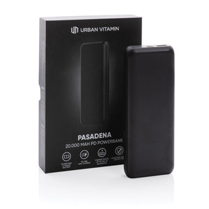 Powerbank 20.000mAh con PD Urban Vitamin Pasadena - personalizzabile con logo