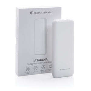 Powerbank 20.000mAh con PD Urban Vitamin Pasadena - personalizzabile con logo