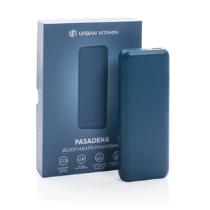 Powerbank 20.000mAh con PD Urban Vitamin Pasadena - personalizzabile con logo