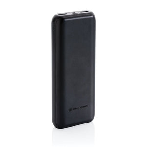 Powerbank 20.000mAh con PD Urban Vitamin Pasadena nero - personalizzabile con logo