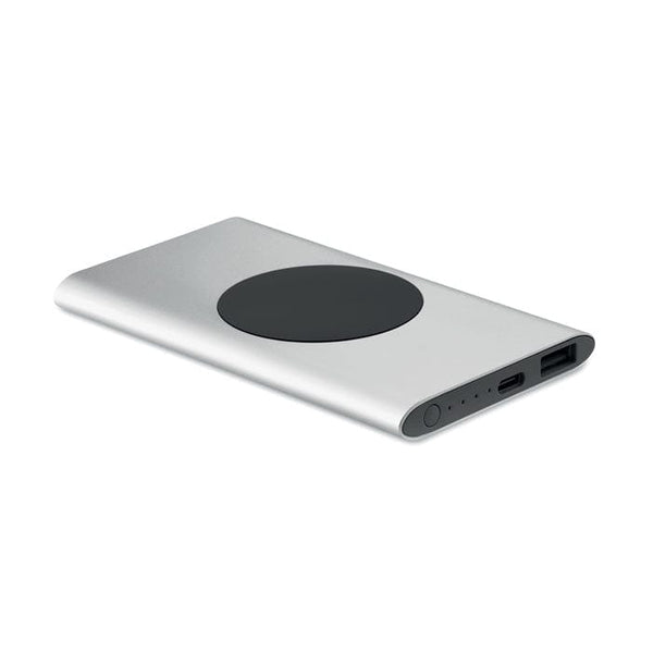 Powerbank 5000mAh 15W alu riciclato Color  Color argento - personalizzabile con logo