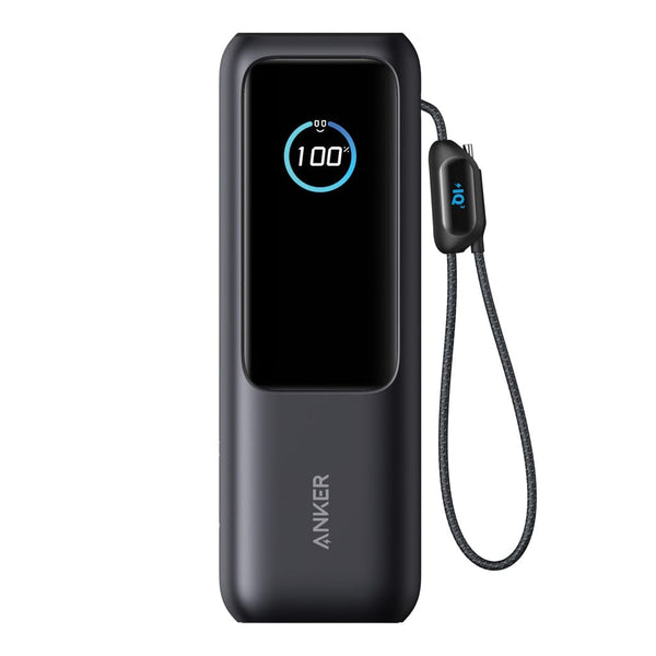 Powerbank Anker da 25.000 mAh 165W con cavo integrato grigio - personalizzabile con logo