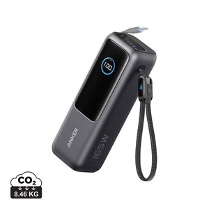 Powerbank Anker da 25.000 mAh 165W con cavo integrato grigio - personalizzabile con logo