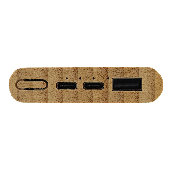 Powerbank Bamboo 5000 mAh natural - personalizzabile con logo