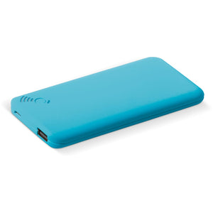 Powerbank blade wireless con ventose 4000mAh azzurro - personalizzabile con logo