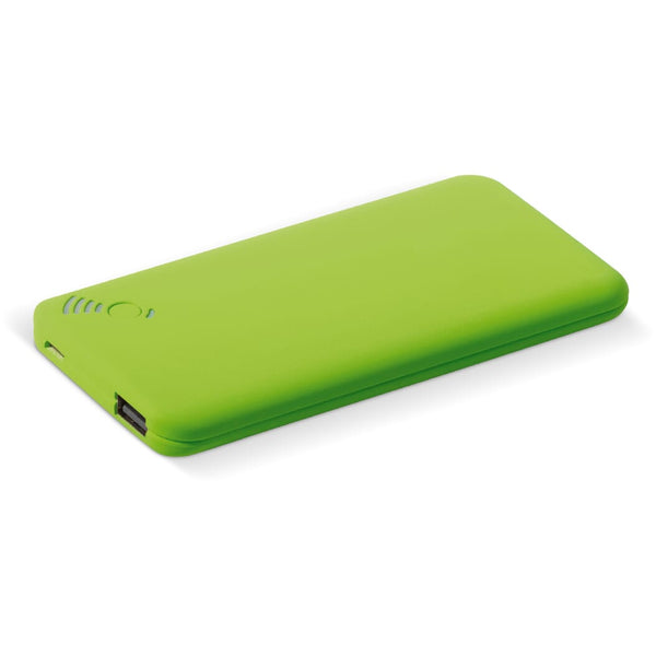 Powerbank blade wireless con ventose 4000mAh verde - personalizzabile con logo