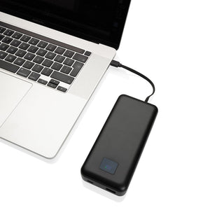 Powerbank da 20000mAh 65W Gridlay per PC nero - personalizzabile con logo