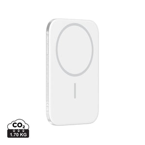 Powerbank da 3000 mAh ultra fine Urban Vitamin Concord RCS color argento - personalizzabile con logo