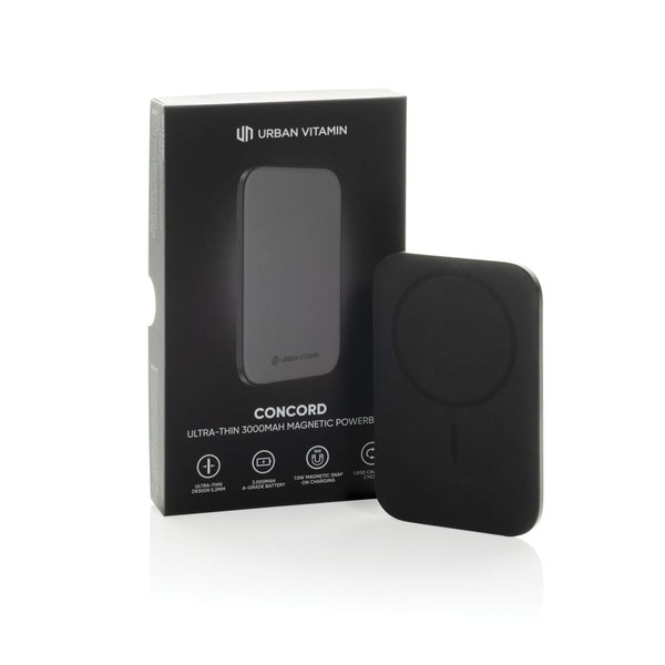 Powerbank da 3000 mAh ultra fine Urban Vitamin Concord RCS - personalizzabile con logo