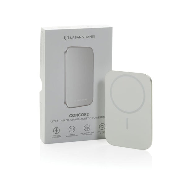 Powerbank da 3000 mAh ultra fine Urban Vitamin Concord RCS - personalizzabile con logo