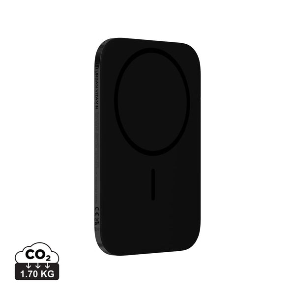 Powerbank da 3000 mAh ultra fine Urban Vitamin Concord RCS nero - personalizzabile con logo