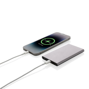 Powerbank da 4000 mAh in pla/alu riciclati RCS con Type-C - personalizzabile con logo