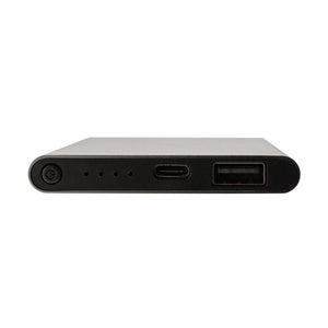 Powerbank da 4000 mAh in pla/alu riciclati RCS con Type-C - personalizzabile con logo