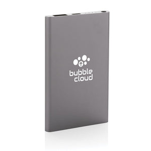 Powerbank da 4000 mAh in pla/alu riciclati RCS con Type-C - personalizzabile con logo