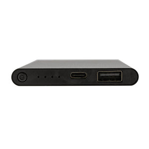Powerbank da 4000 mAh in pla/alu riciclati RCS con Type-C - personalizzabile con logo