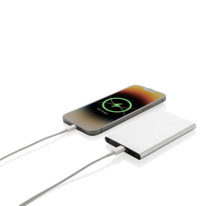 Powerbank da 4000 mAh in pla/alu riciclati RCS con Type-C - personalizzabile con logo