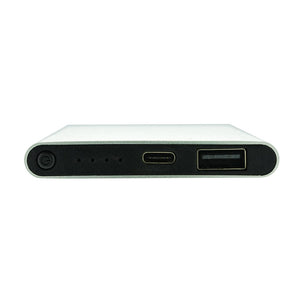 Powerbank da 4000 mAh in pla/alu riciclati RCS con Type-C - personalizzabile con logo