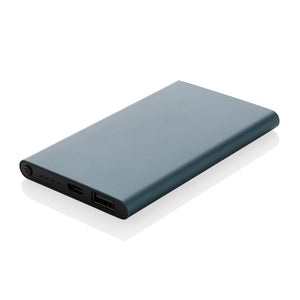 Powerbank da 4000 mAh in pla/alu riciclati RCS con Type-C - personalizzabile con logo