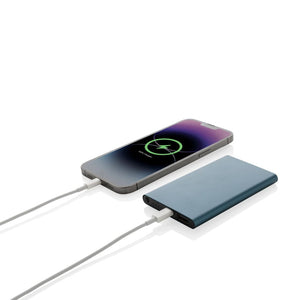 Powerbank da 4000 mAh in pla/alu riciclati RCS con Type-C - personalizzabile con logo