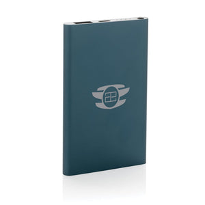 Powerbank da 4000 mAh in pla/alu riciclati RCS con Type-C - personalizzabile con logo