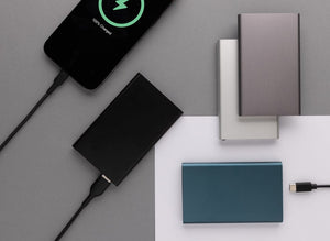 Powerbank da 4000 mAh in pla/alu riciclati RCS con Type-C - personalizzabile con logo