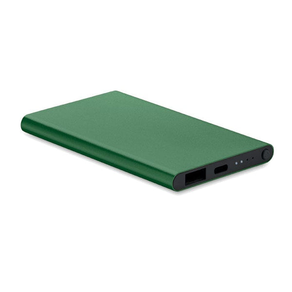 Powerbank da 4000mAh tipo C verde - personalizzabile con logo