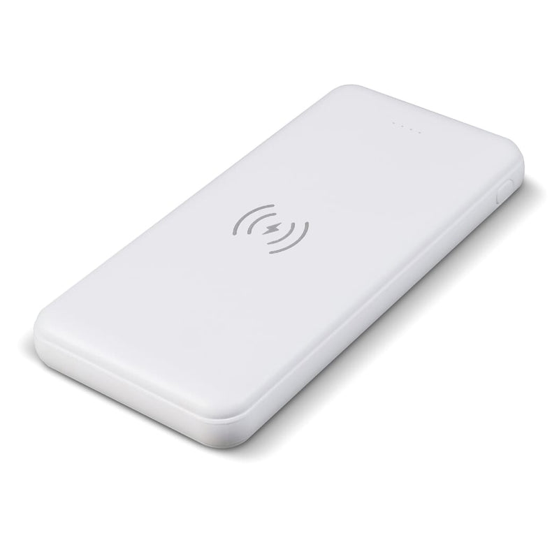 Powerbank Elite con caricabatterie wireless 8.000mAh 5W Bianco - personalizzabile con logo