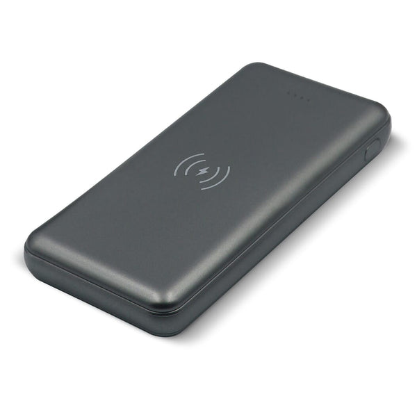 Powerbank Elite con caricabatterie wireless 8.000mAh 5W color argento - personalizzabile con logo