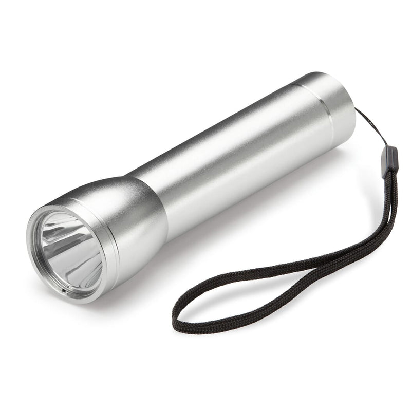 Powerbank Flashlight 2200mAh color argento - personalizzabile con logo