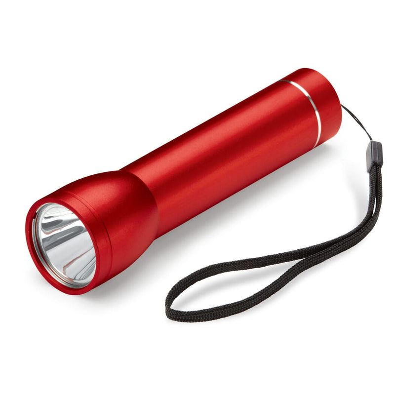 Powerbank Flashlight 2200mAh Rosso - personalizzabile con logo