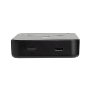 Powerbank magnetica 10.000mAh Amporia in rPlastica RCS nero - personalizzabile con logo