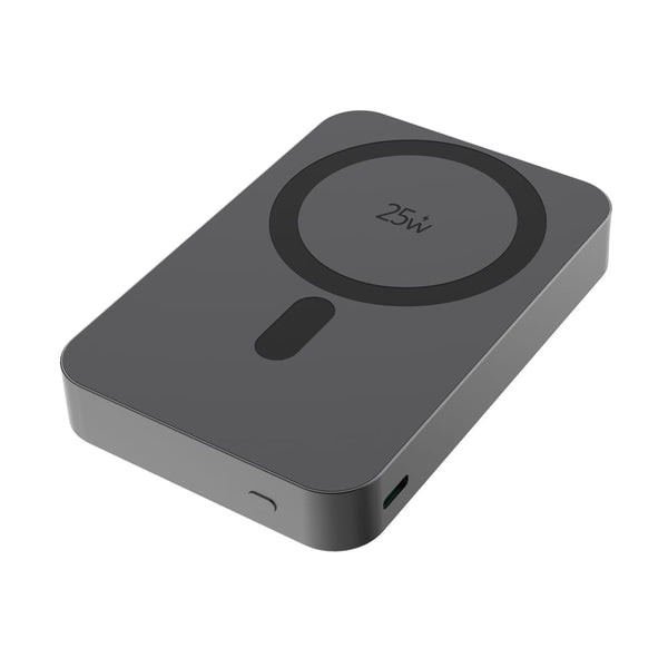 Powerbank magnetica 10.000mAh Quantum ultra veloce 25W RCS grigio - personalizzabile con logo