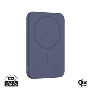 Powerbank magnetica 5000 mAh Qi2.2 25W Urban Vitamin Pomona blu - personalizzabile con logo
